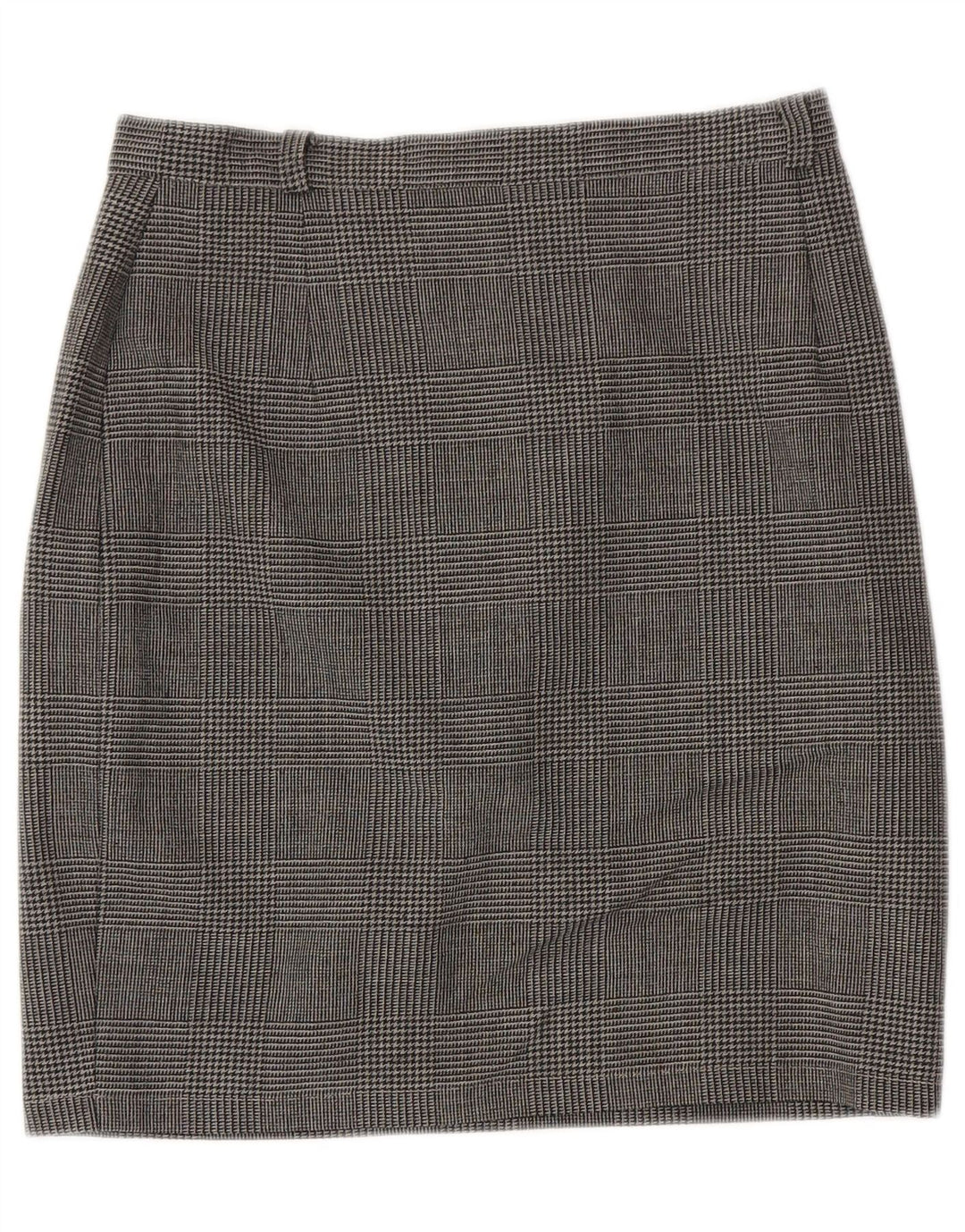 MAX MARA ženska vikend pencil suknja UK 14 velika W29 siva karirana