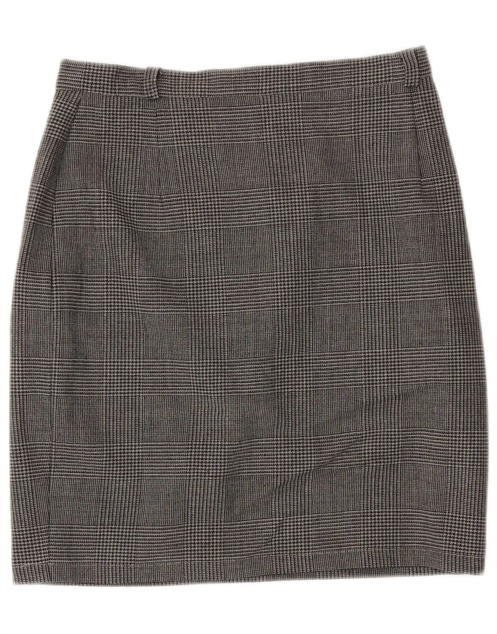 MAX MARA ženska vikend pencil suknja UK 14 velika W29 siva karirana