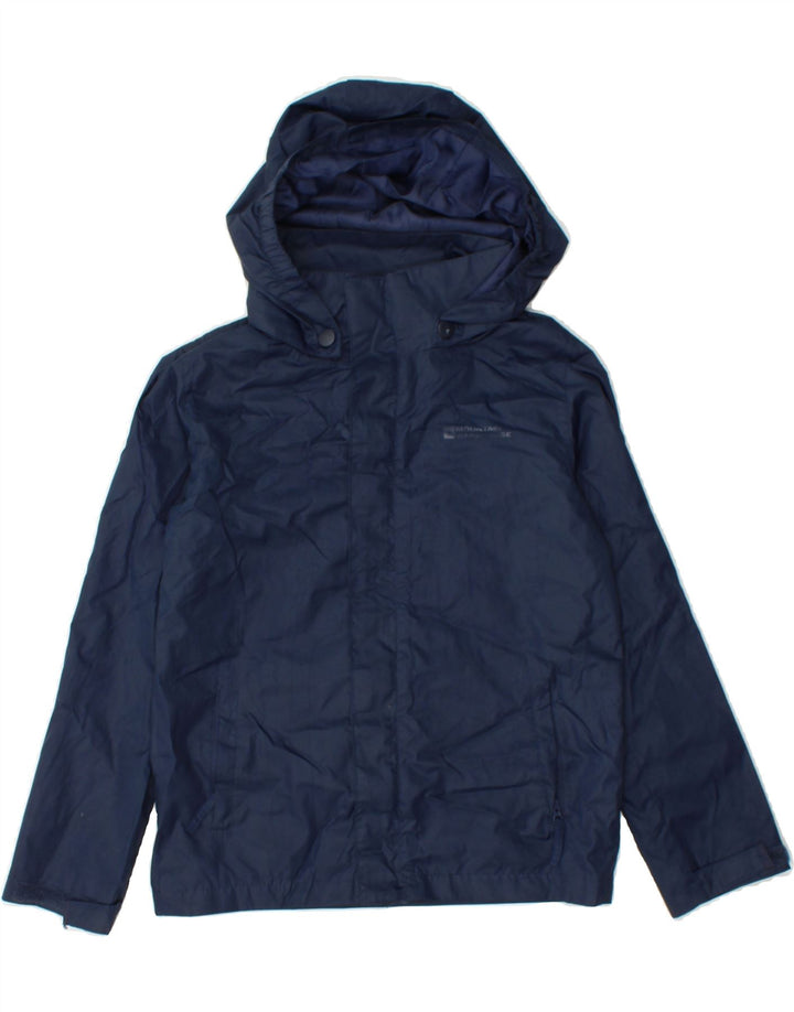 MOUNTAIN WAREHOUSE Boys Hooded Windbreaker Jacket 7-8 Years Navy Blue Vintage Mountain Warehouse and Second-Hand Mountain Warehouse from Messina Hembry 