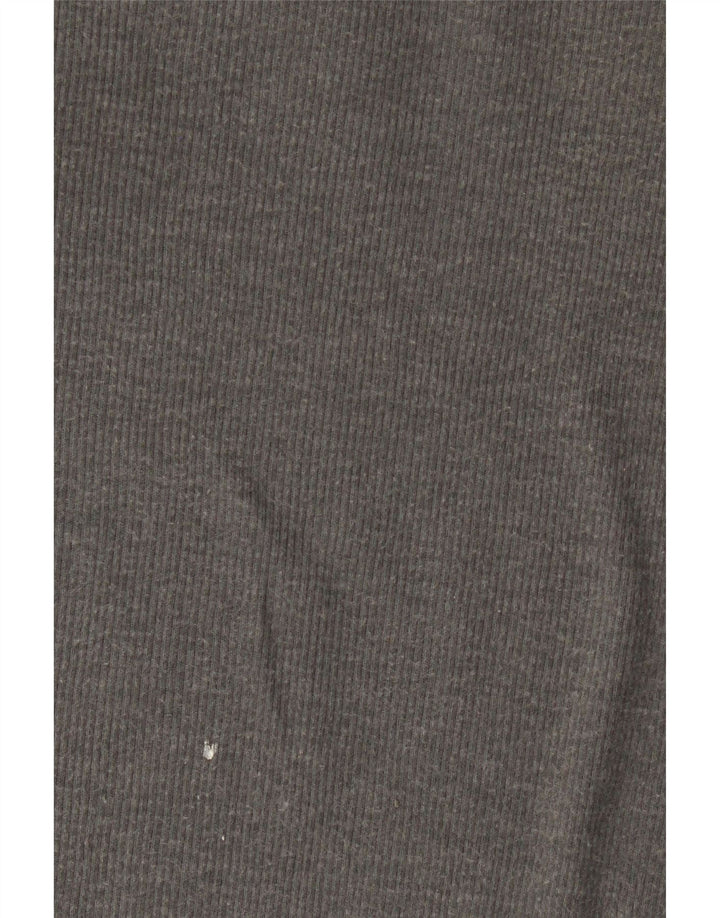 Diesel Ženska majica dugih rukava s grafikama UK 12 Srednje sivi pamuk