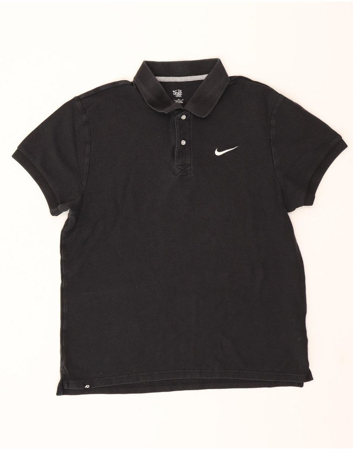 NIKE Mens Polo Shirt Large Black Cotton Vintage Nike and Second-Hand Nike from Messina Hembry 