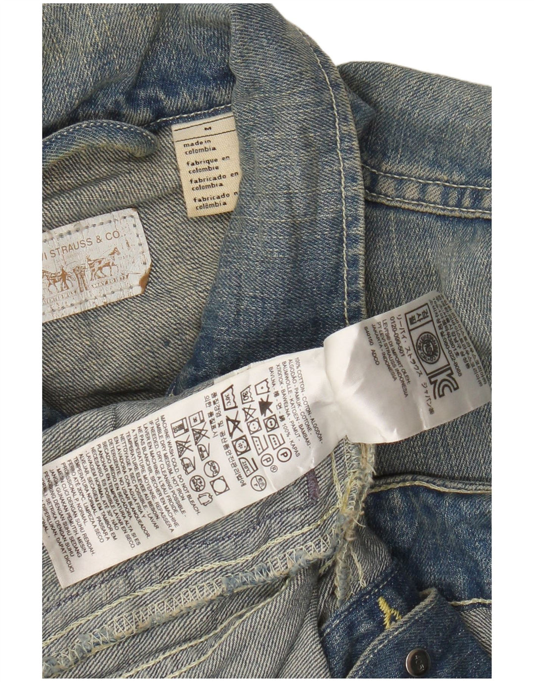 Levi's ženska traper jakna UK 12 srednje plavi pamuk