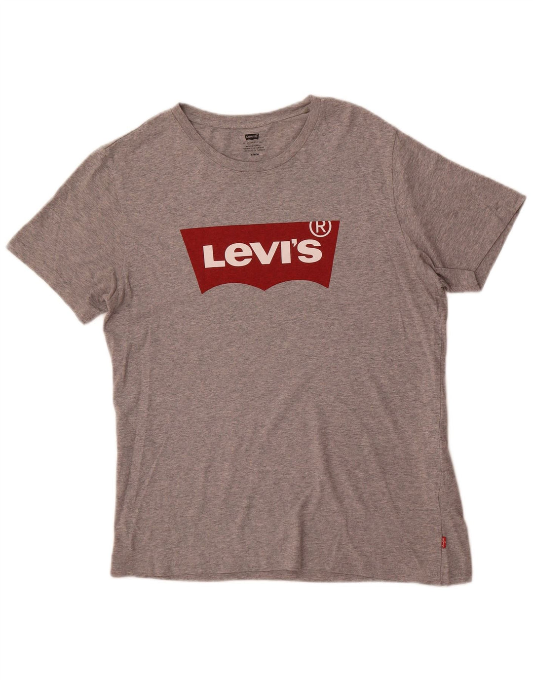 Levi's muška majica kratkih rukava s grafičkim motivima, srednje sivi flekasti pamuk