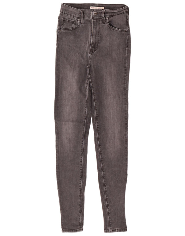 LEVI'S Ženske Mile High Super Skinny traperice W26 L30 Sivi pamuk
