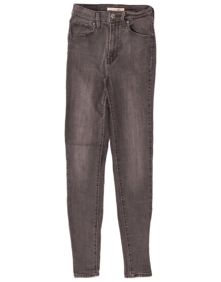 LEVI'S Ženske Mile High Super Skinny traperice W26 L30 Sivi pamuk