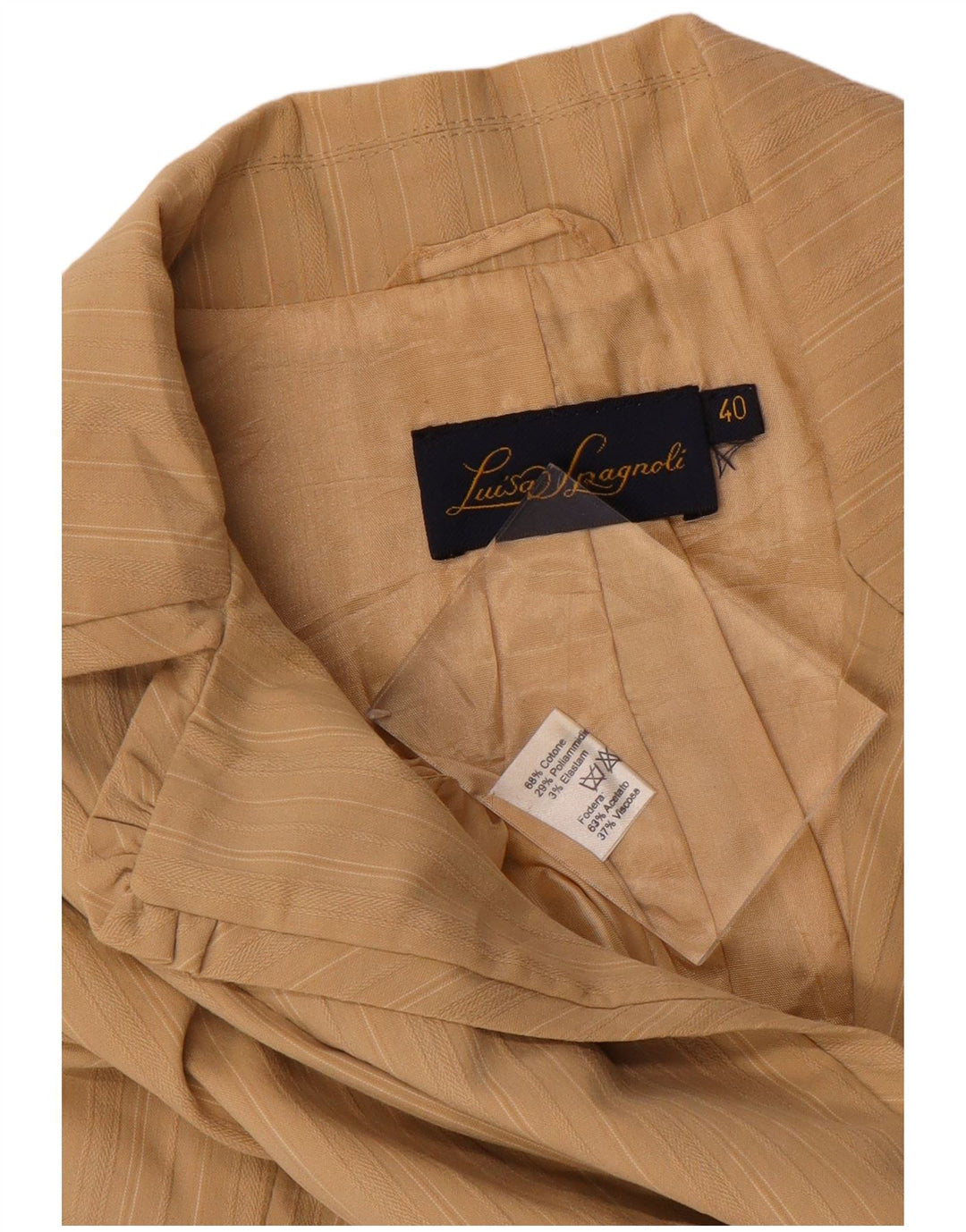 LUISA SPAGNOLI Ženska otvorena jakna IT 40 male bež pruge