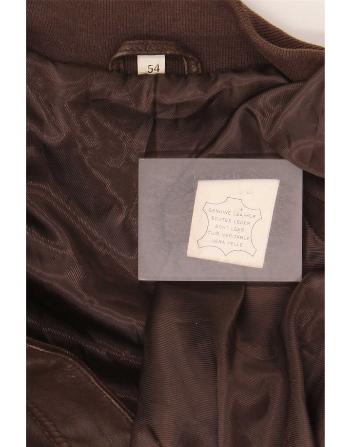 Vintage muška kožna jakna UK 40 Large Brown