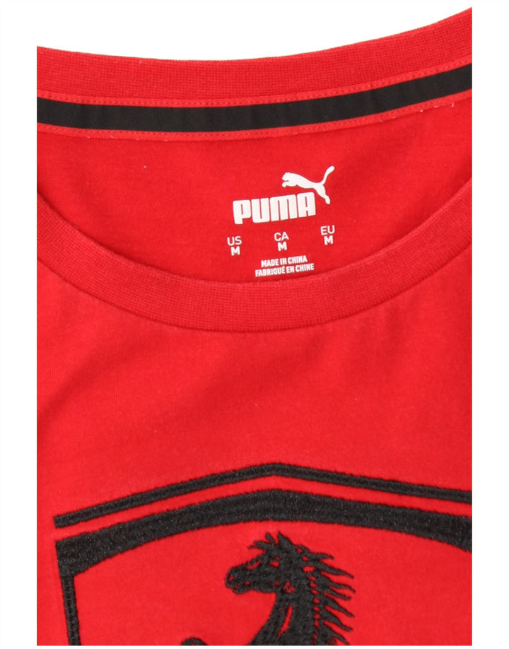 Puma muška Ferrari grafička majica srednje crvene boje