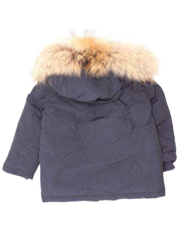 Woolrich Baby Boys Podstavljena jakna s kapuljačom 12-18 mjeseci tamnoplava poliester