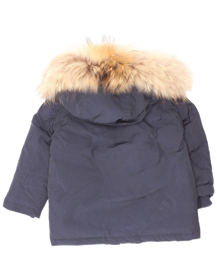 Woolrich Baby Boys Podstavljena jakna s kapuljačom 12-18 mjeseci tamnoplava poliester