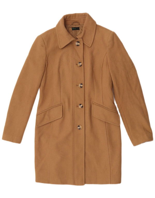 Benetton ženski kaput UK 12 srednje bež vune