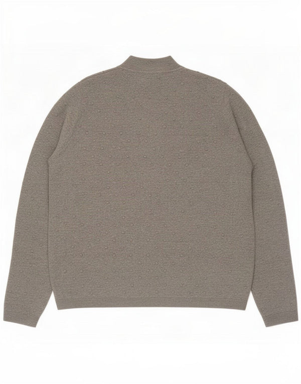 Tommy Hilfiger ženski džemper s kornjačičastim ovratnikom UK 12 Medium Grey Spotted