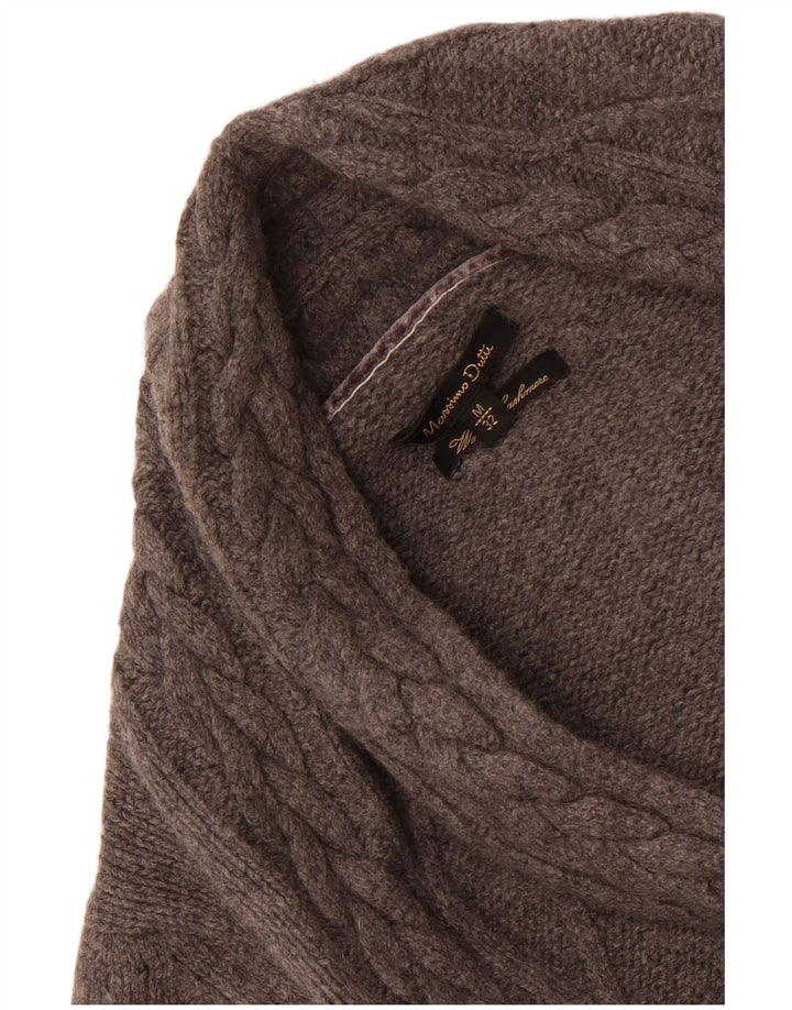 Massimo Dutti ženski otvoreni kardigan pulover UK 14 srednje siva vuna