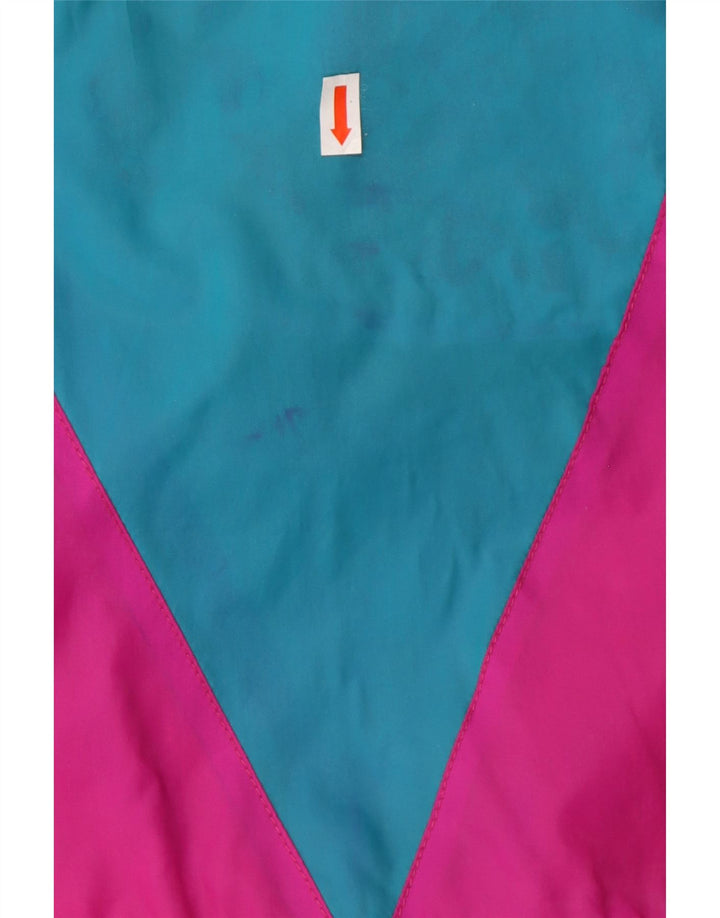 ETIREL Preveliki ženski baloner s kapuljačom UK 14 Srednje ružičasto cvjetni 80-ih