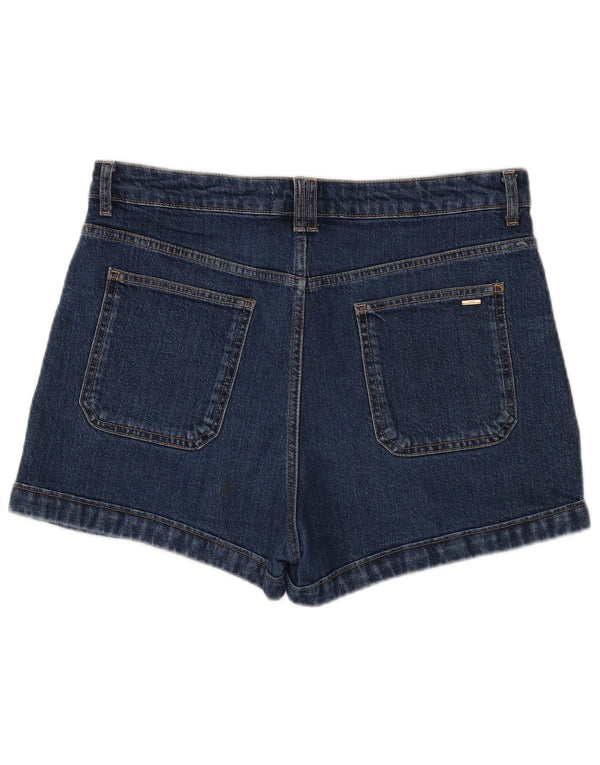 Zara ženske traper kratke hlače visokog struka EU 44 XL W34 tamnoplavi pamuk