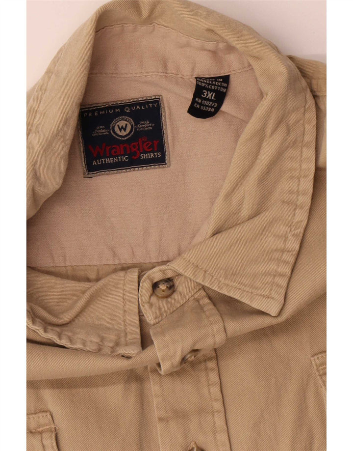 Wrangler muška košulja 3XL bež pamuk