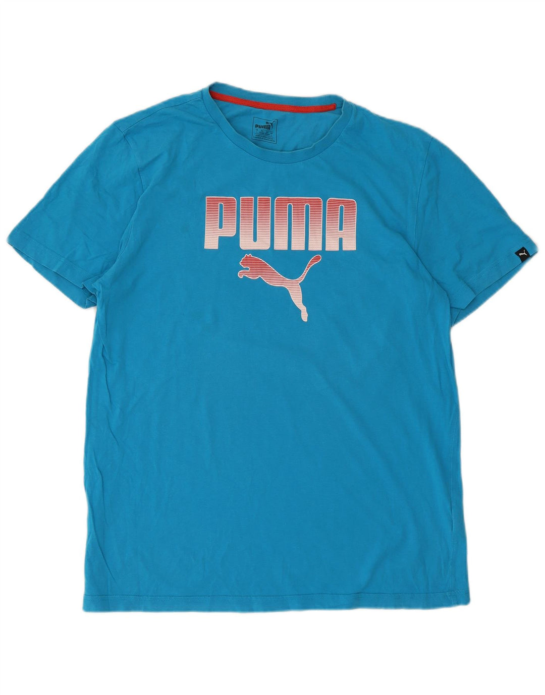 PUMA Muška velika plava majica s grafičkim motivima