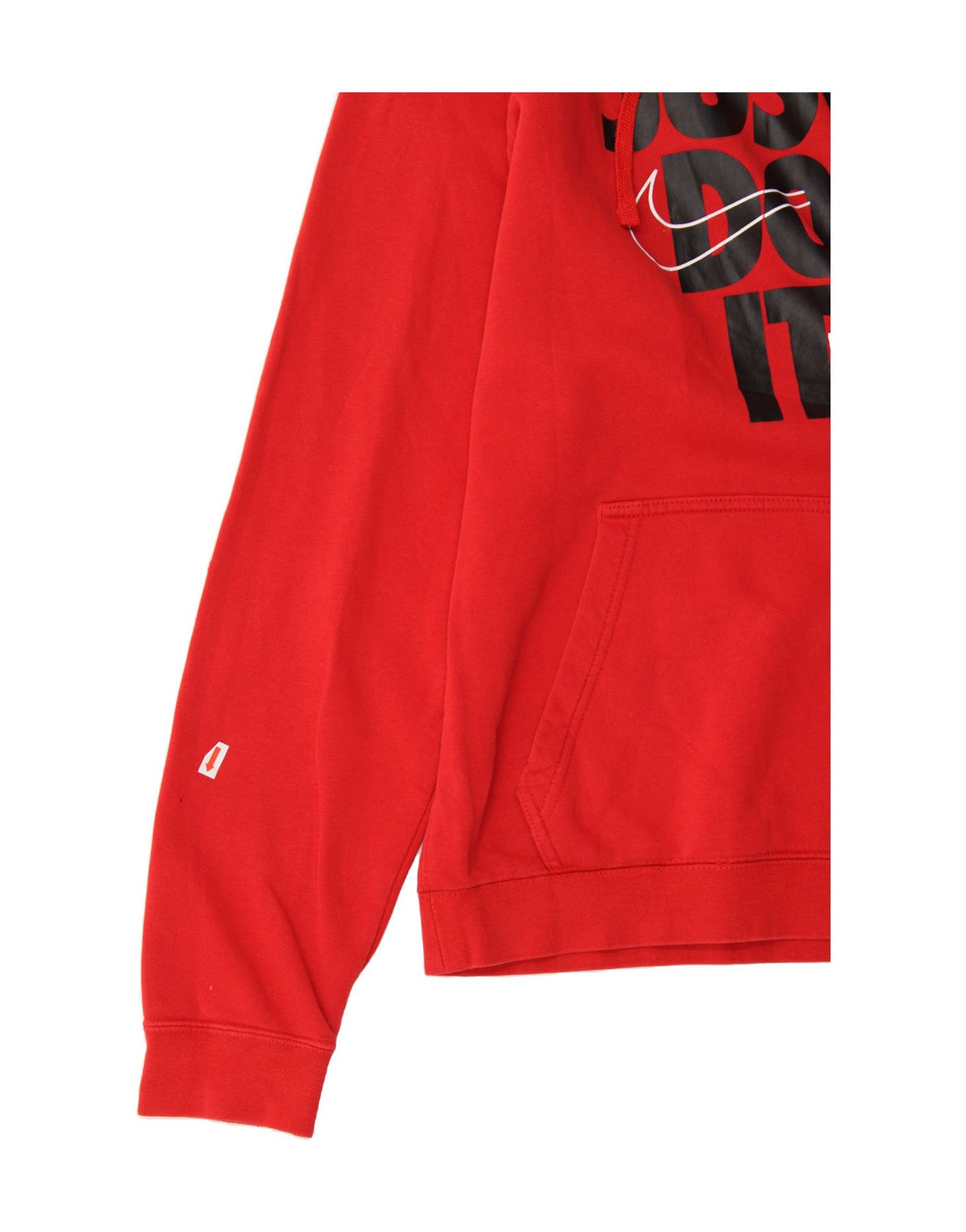 NIKE Mens Graphic Hoodie Jumper Small Red Cotton Vintage Nike and Second-Hand Nike from Messina Hembry 