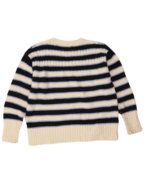 Marks & Spencer ženski džemper s veznim izrezom UK 14 srednje tamnoplava