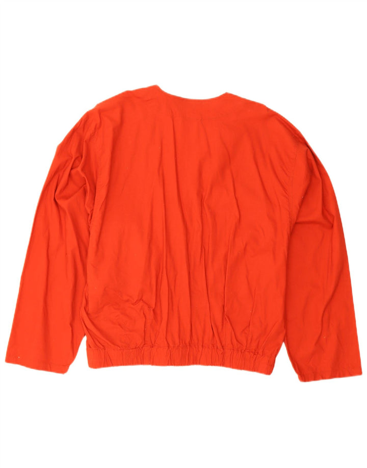 Vintage ženska prevelika bomber jakna EU 40, srednje crveni pamuk