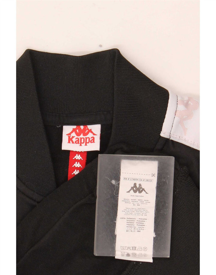 Gornja jakna trenirke Kappa Boys Graphic 13-14 Years Black Colourblock
