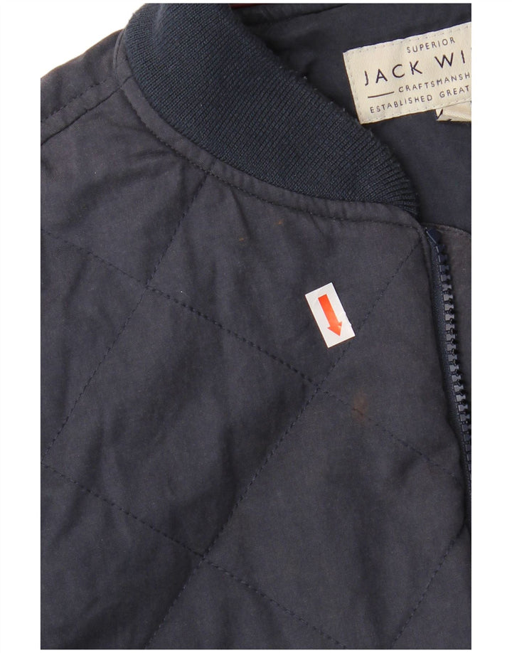 JACK WILLS Muška bomber jakna UK 36 Mala tamnoplava pamuk