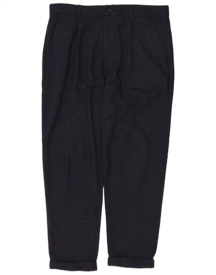 JACK WILLS Muške chino hlače s klinovima W36 L27 tamnoplava vuna