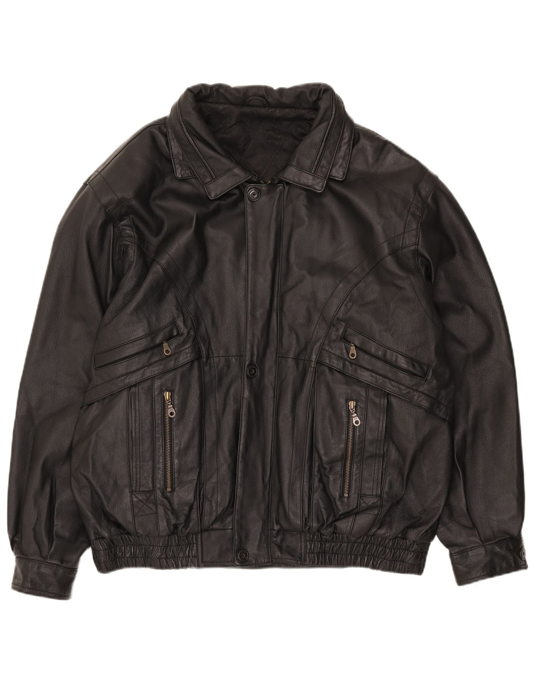 Canda muška kožna jakna UK 40 velika crna koža