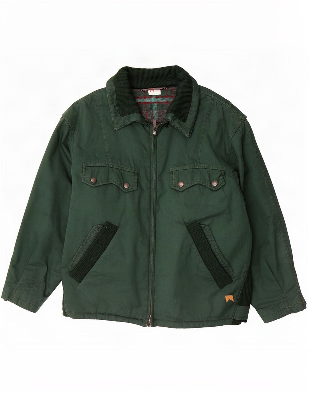 Marlboro muška bomber jakna IT 50 Large Green Colourblock Pamuk