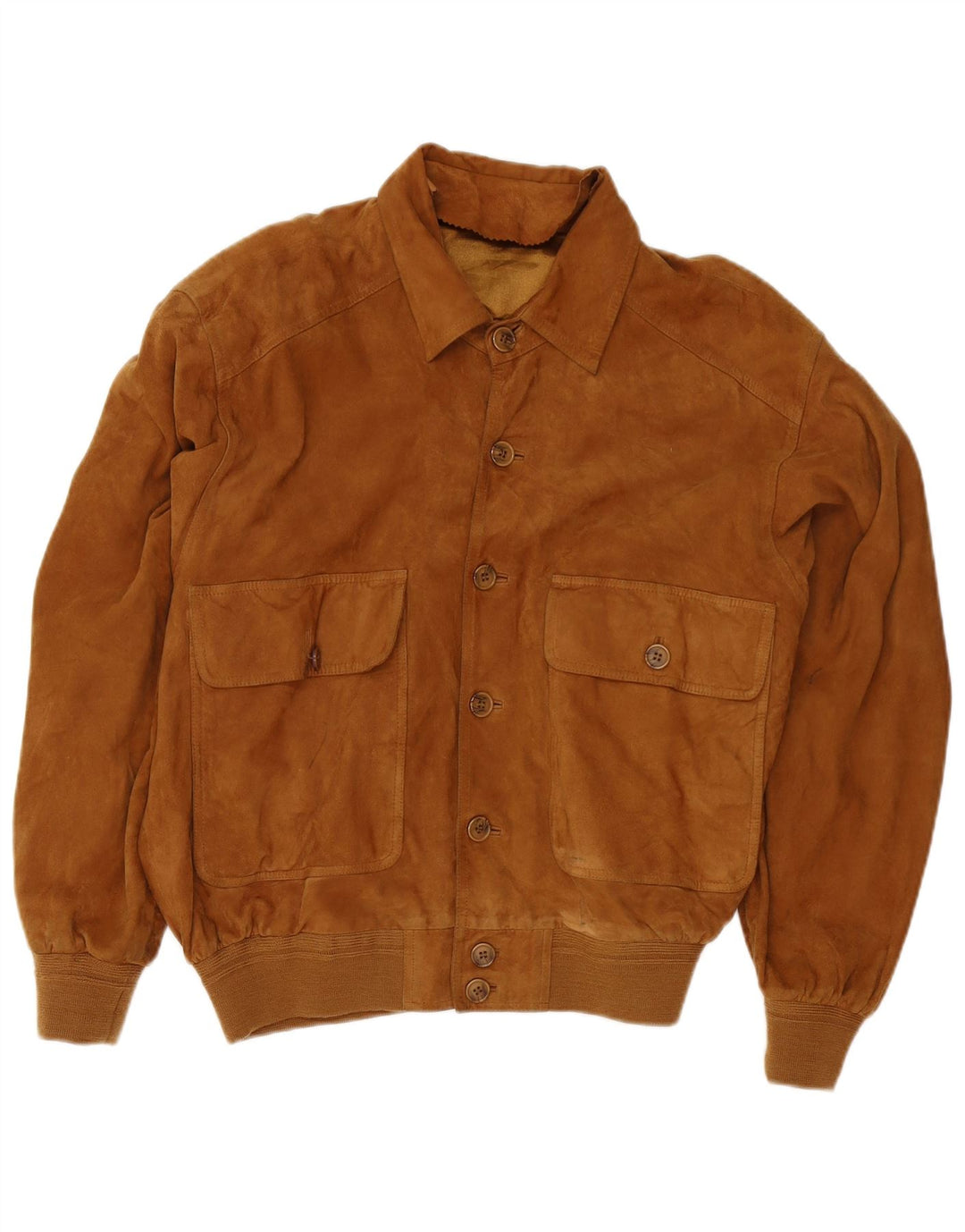 Vintage muška bomber jakna od brušene kože UK 38 srednje smeđe kože