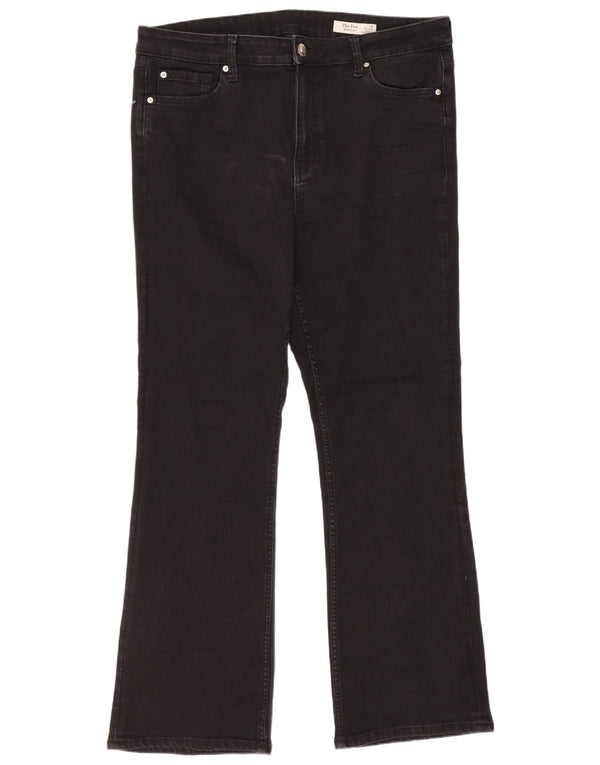 Marks & Spencer ženske traperice The Eva Bootcut UK 16 Large W34 L30 crne
