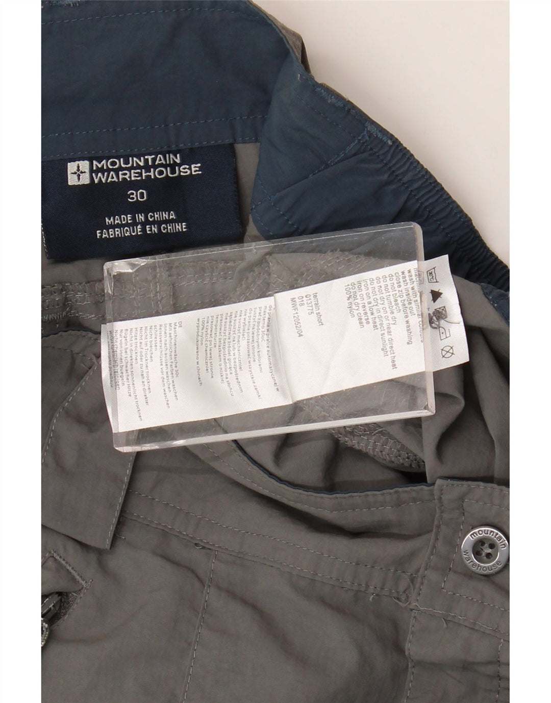 Mountain Warehouse Muške Cargo kratke hlače W30 srednje sivi najlon