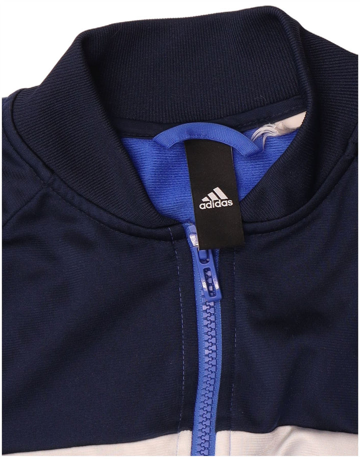 Adidas muška gornja jakna trenirke srednje tamnoplave boje