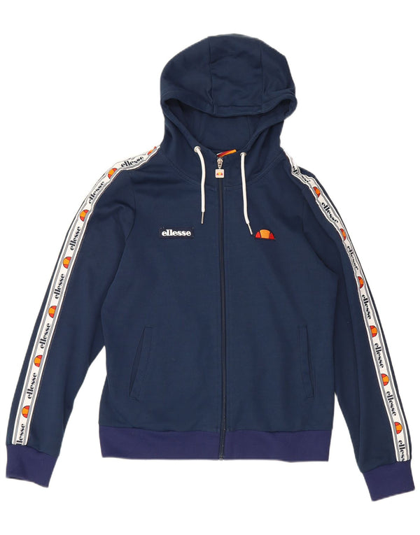 Ellesse ženski pulover s kapuljačom na patentni zatvarač UK 12 srednje tamnoplave boje