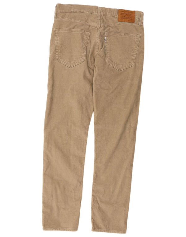 Levi's muške 502 sužene hlače od samta W32 L32 bež pamuk