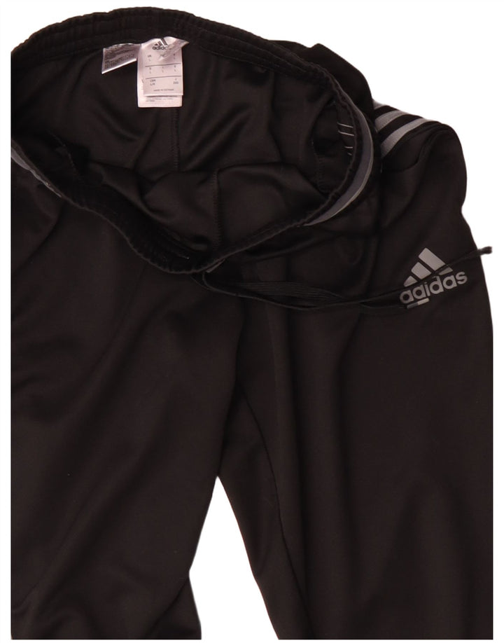 Adidas muške trenirke Climalite, velike crne hlače od poliestera