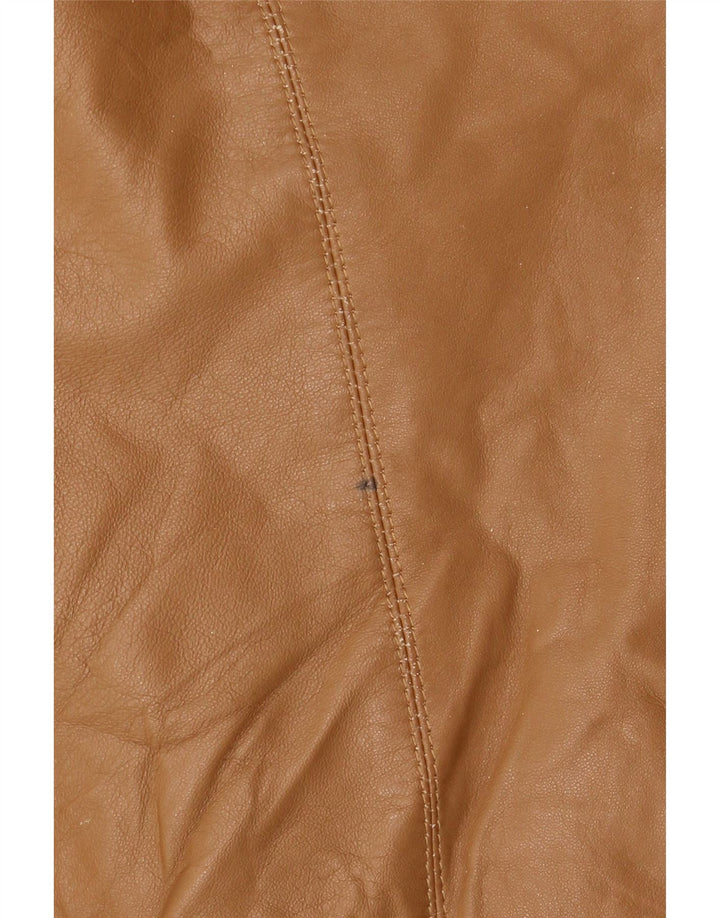 Vintage ženska kožna jakna IT 48 XL bež koža