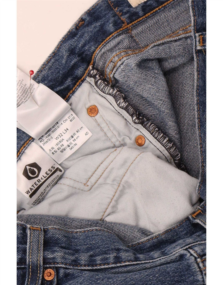 Levi's muške 501 ravne traperice W32 L34 plavi pamuk
