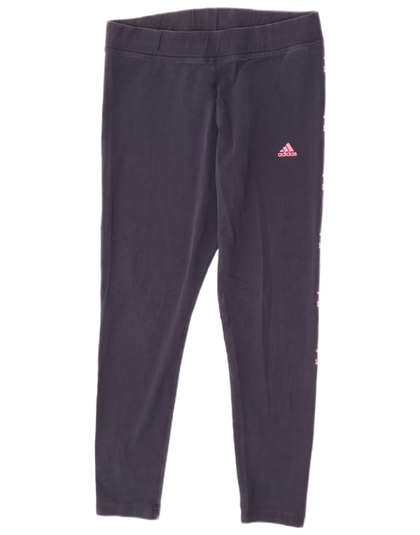 Adidas ženske grafičke tajice UK 18 XL tamnoplavi pamuk