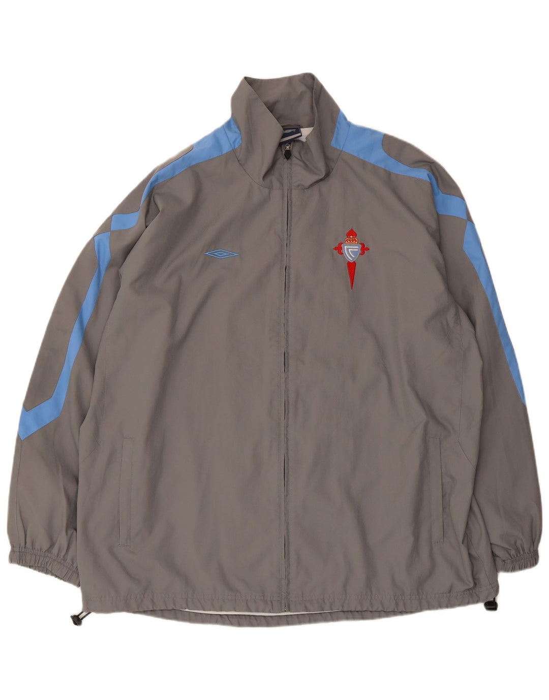 Umbro muška kišna jakna UK 42 XL sivi poliester u boji