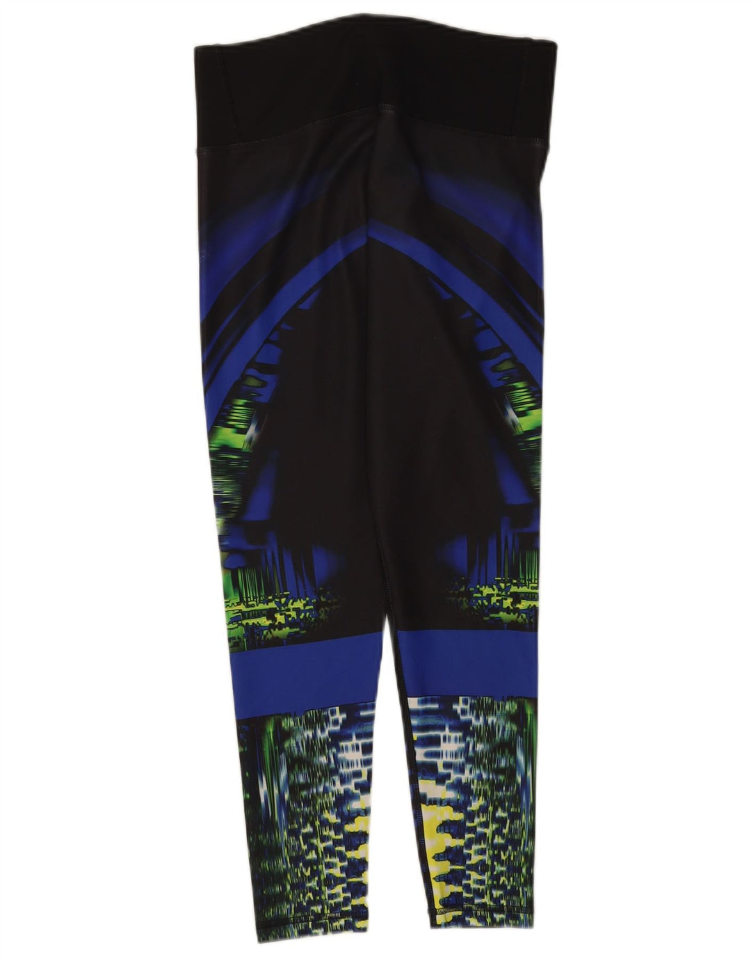 Adidas ženske tajice s apstraktnim uzorkom Climalite UK 8/10 male crne
