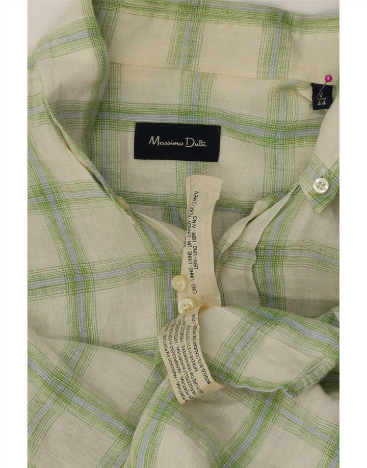 Massimo Dutti muška košulja veličina 44 XL zeleno karirano platno