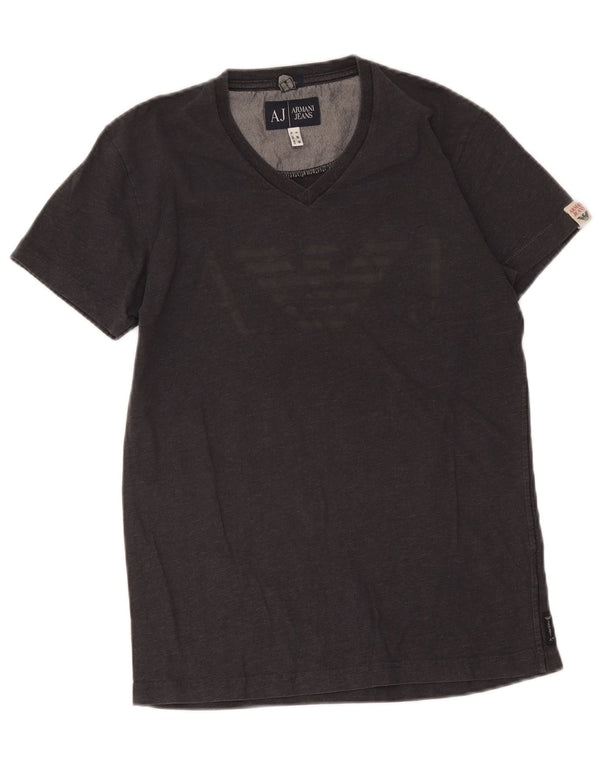 Armani Jeans Ženska grafička majica kratkih rukava UK 6 XS Siva