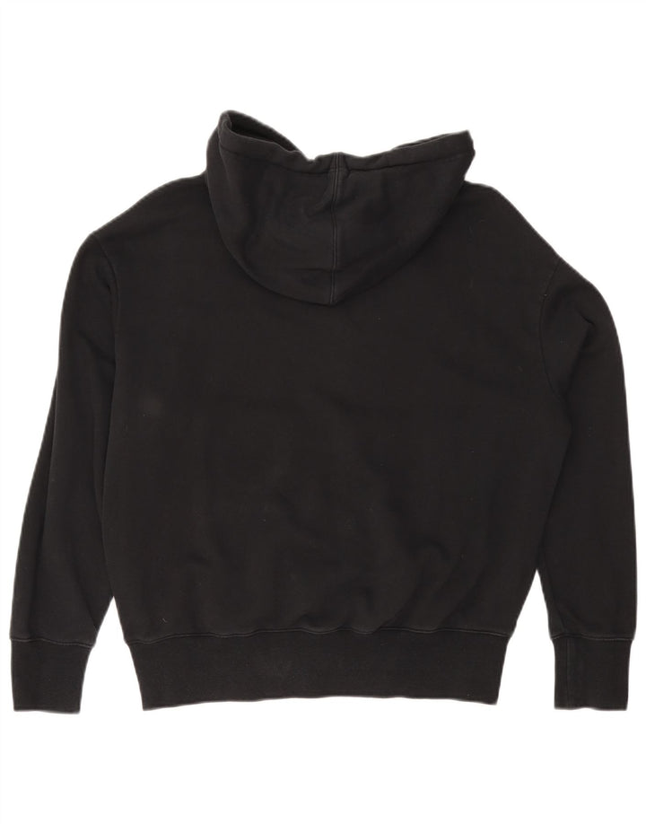 NIKE Ženska zračna prevelika majica s kapuljačom UK 6 XS crni pamuk