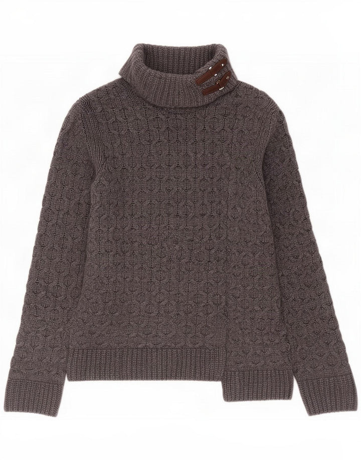 Massimo Dutti ženski pulover s rol izrezom UK 14 srednje siva vuna