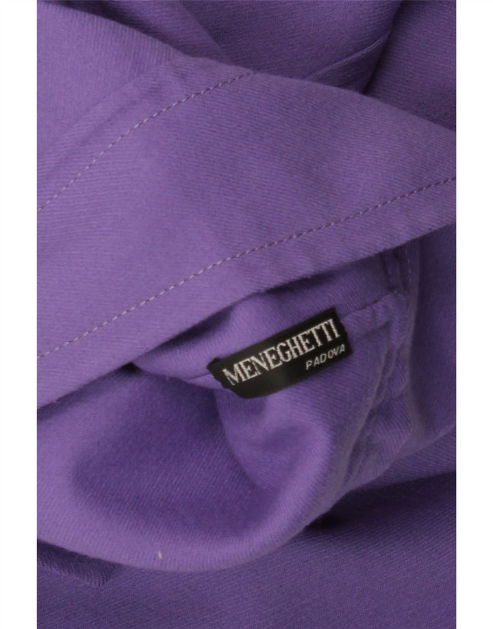 VINTAGE Ženska jakna sa 4 gumba UK 16 Velika ljubičasta