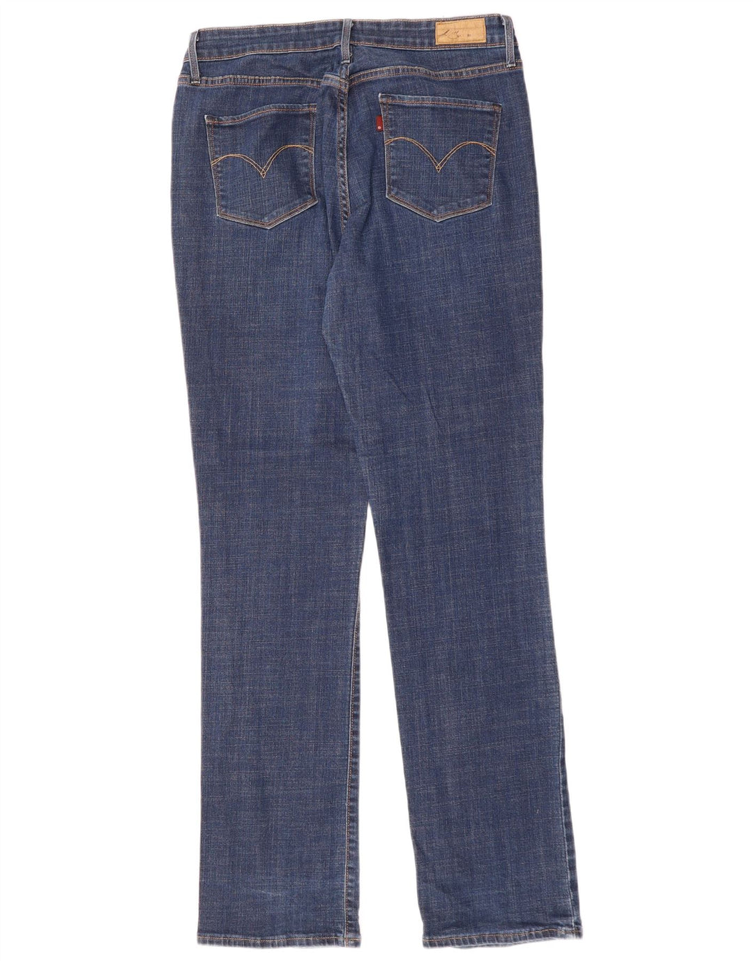 LEVI'S ženske demi curve ravne traperice srednjeg rasta US 14 XL W32 L32 Plava