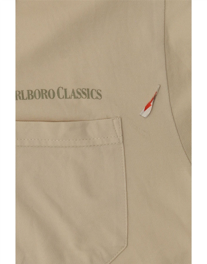 Marlboro Classics muška polo majica srednje bijele boje od pamuka