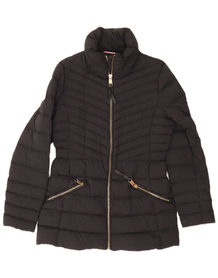 Ženska podstavljena jakna Tommy Hilfiger UK 12 Srednje tamnoplavi poliamid
