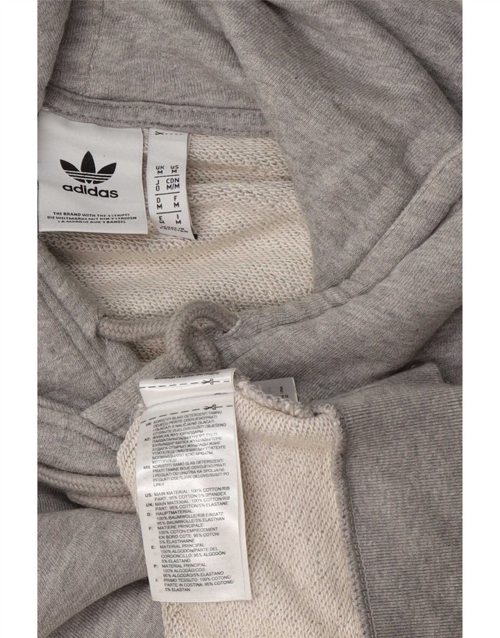 Adidas muška majica s kapuljačom srednje sivi pamuk